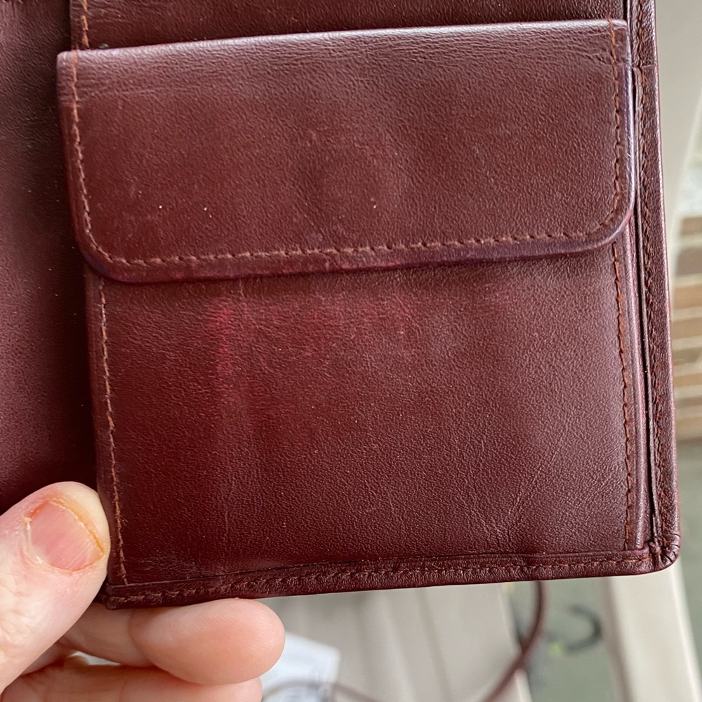 AUTHENTIC Cartier Burgundy CROSSBODY BAG With WALLET - Picture 13 of 16